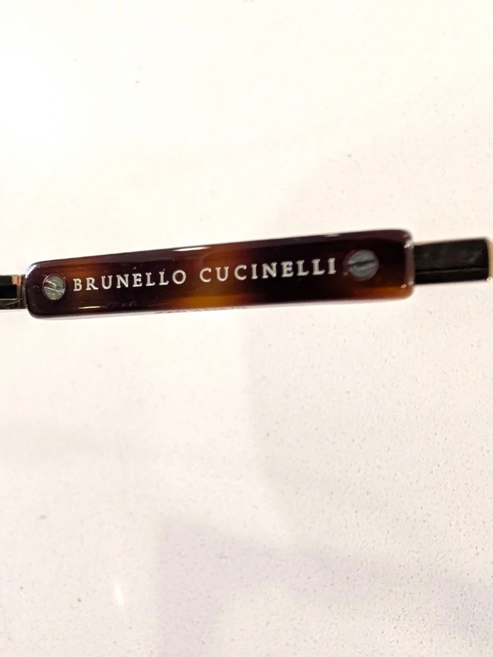 NWT Brunello Cucinelli Pilot Sunglasses Havana Classic Dark Green Polarized $930